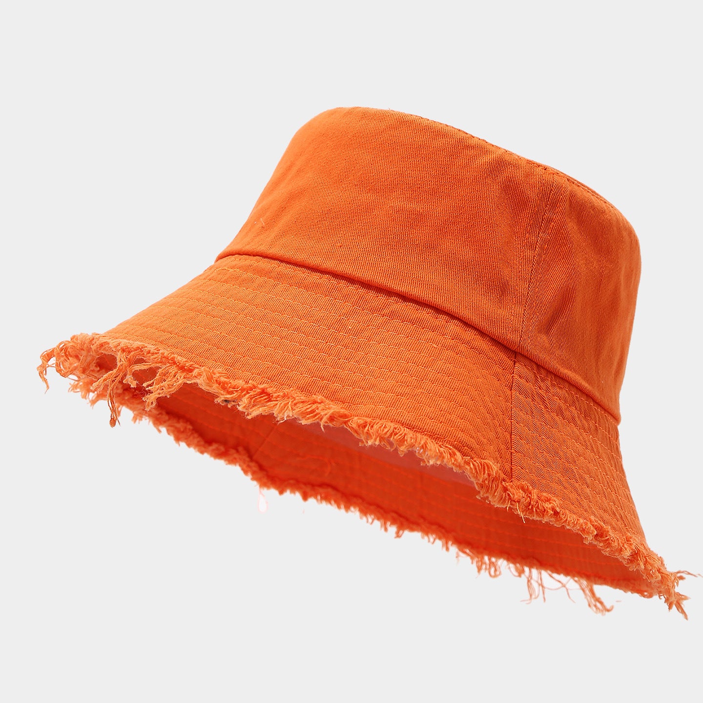 Distressed Frayed Bucket Hat | Washed Cotton Summer Cap | 9 Colors | Byerclub