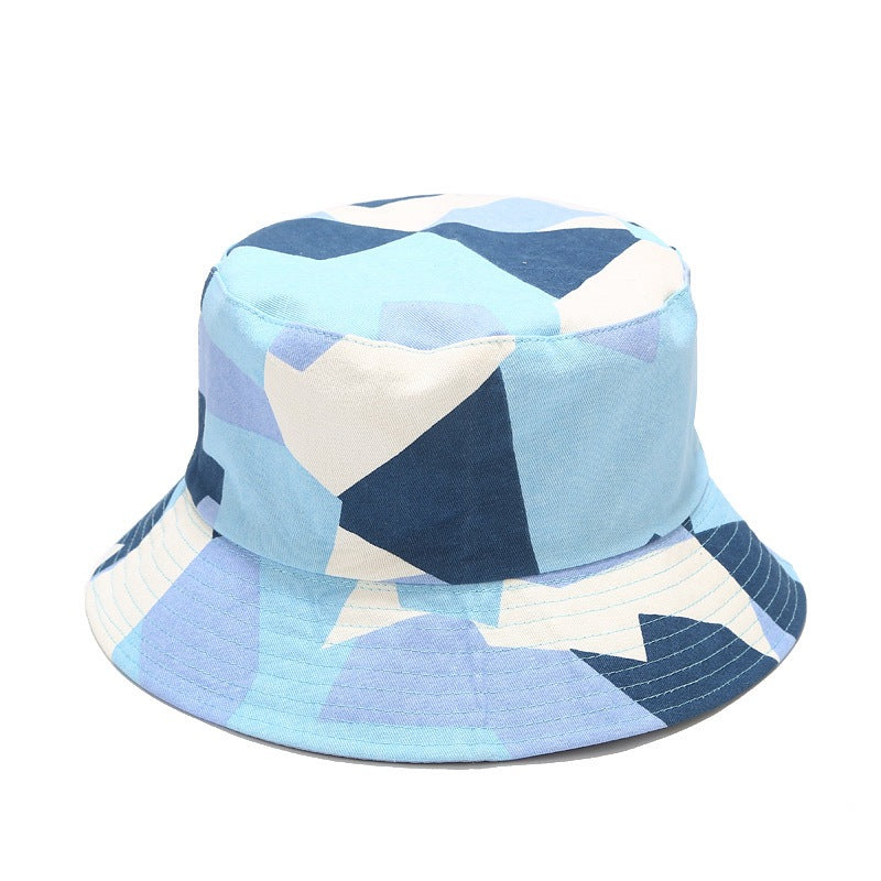 Byerclub Geometric Print Reversible Bucket Hat