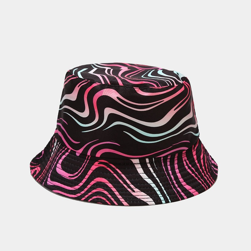 Floral Print Bucket Hat | Reversible Tropical Fisherman Cap