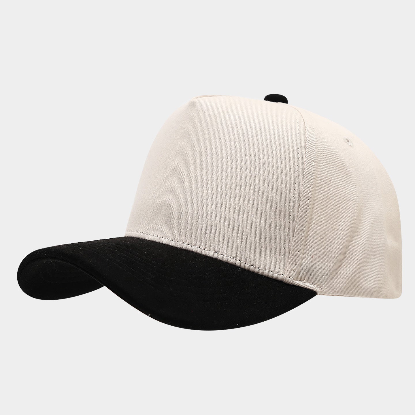 Vintage Two-Tone Baseball Cap – Cotton Suede Brim Dad Hat, 9 Color Combos | Byerclub