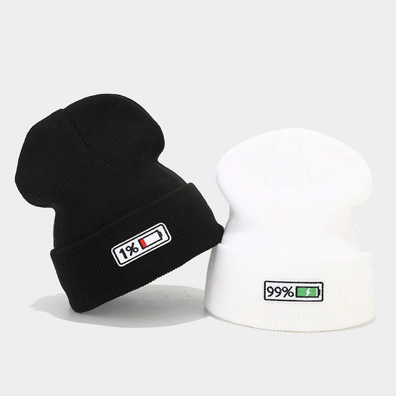Low Battery Beanie | 1% Embroidered Knit Cap