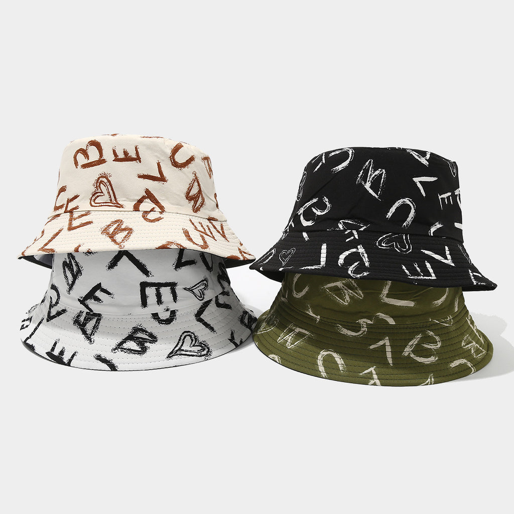 Graffiti Print Bucket Hat | Street Art Fisherman Cap