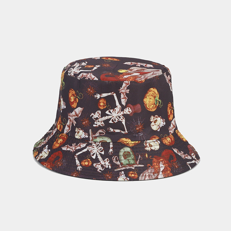 Halloween Bucket Hat | 9-Design Spooky Print Fisherman Cap