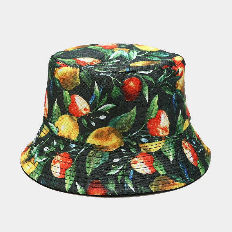 Fruit Print Bucket Hat | Cute Summer Fisherman Cap