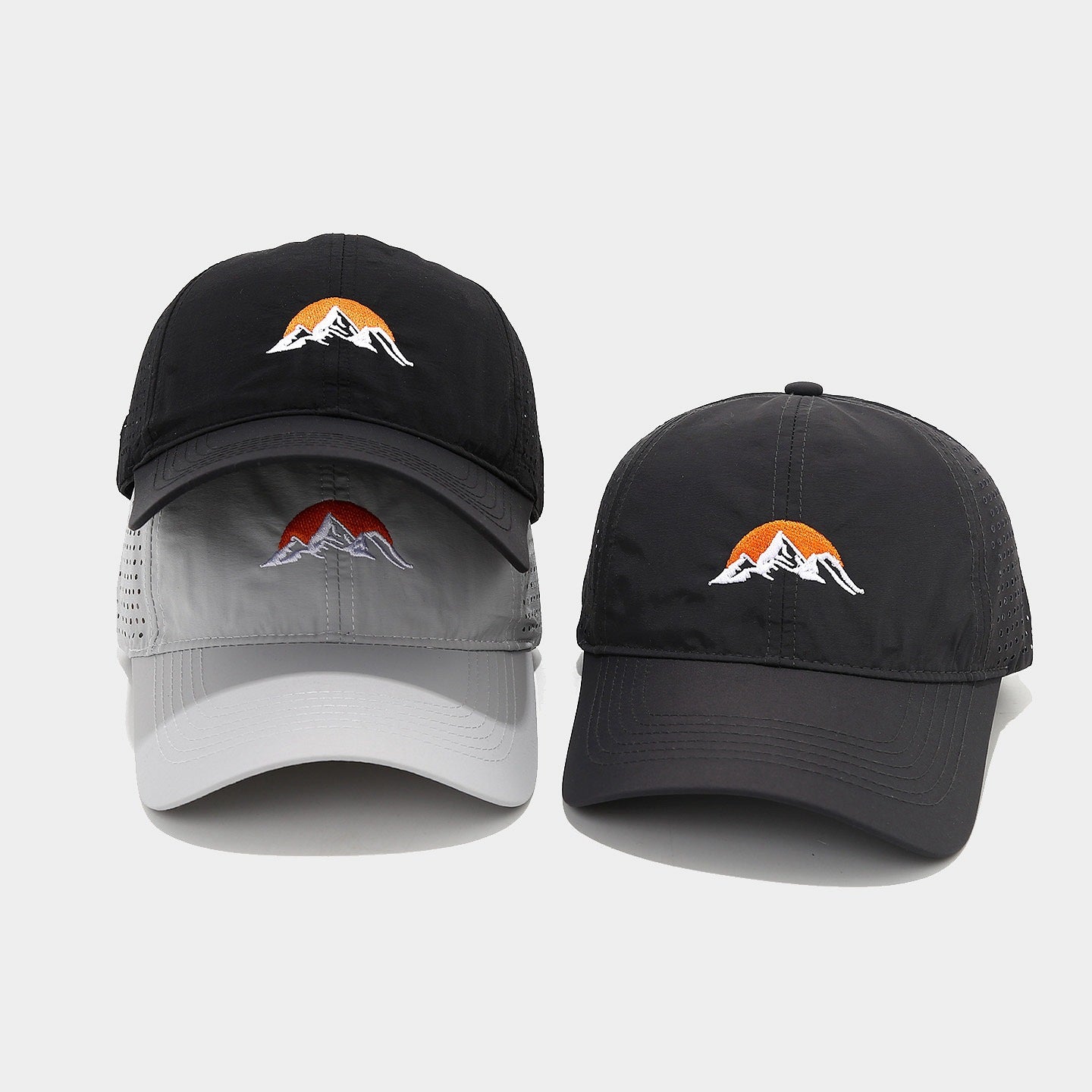 Sunrise Mountain Perforated Cap | Quick-Dry Outdoor Baseball Hat | Byerclub
