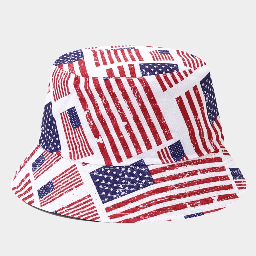 USA UK Flag Bucket Hat | 4-Design Patriotic Fisherman Cap