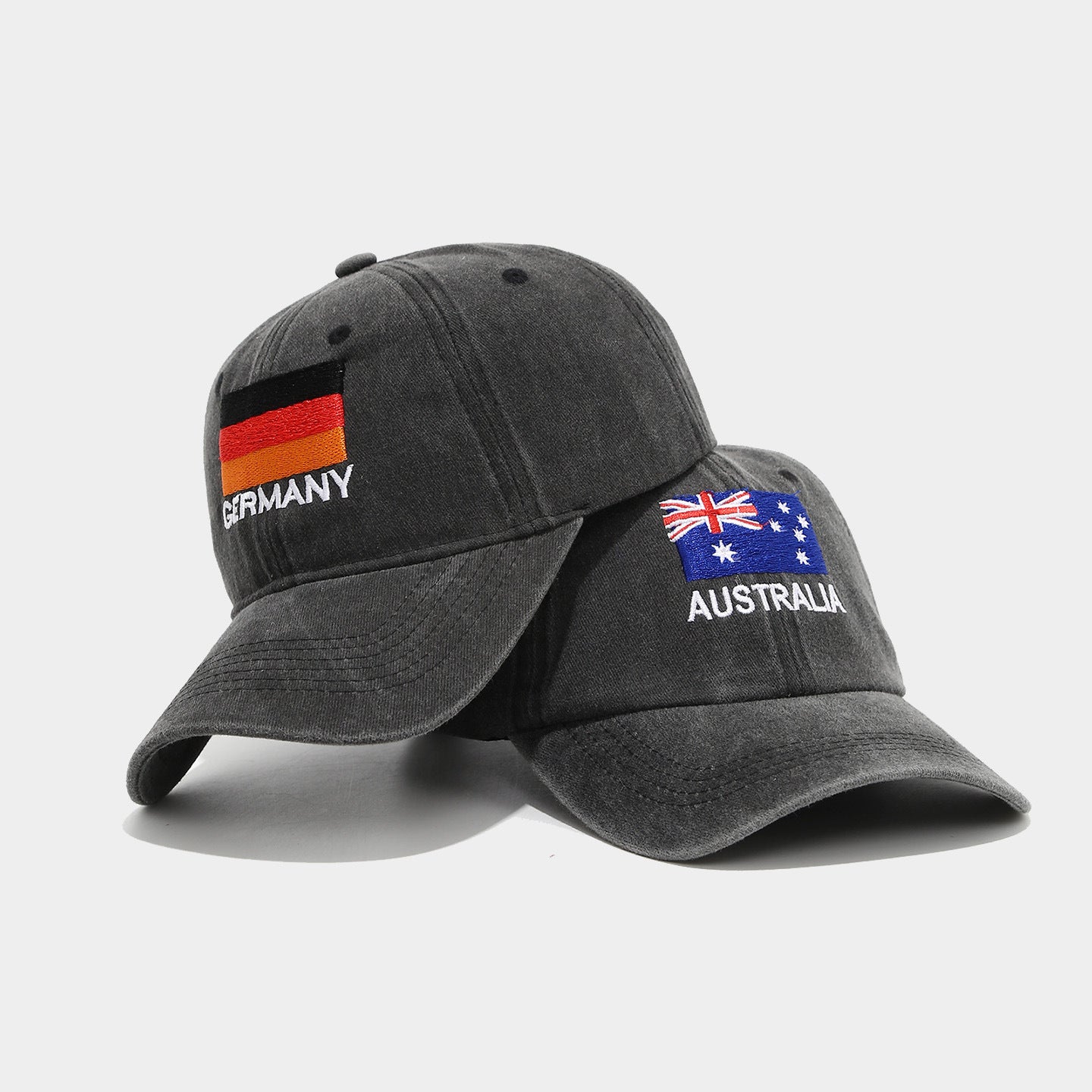 Country Flag Cap Collection | 9-Nation Washed Dad Hat