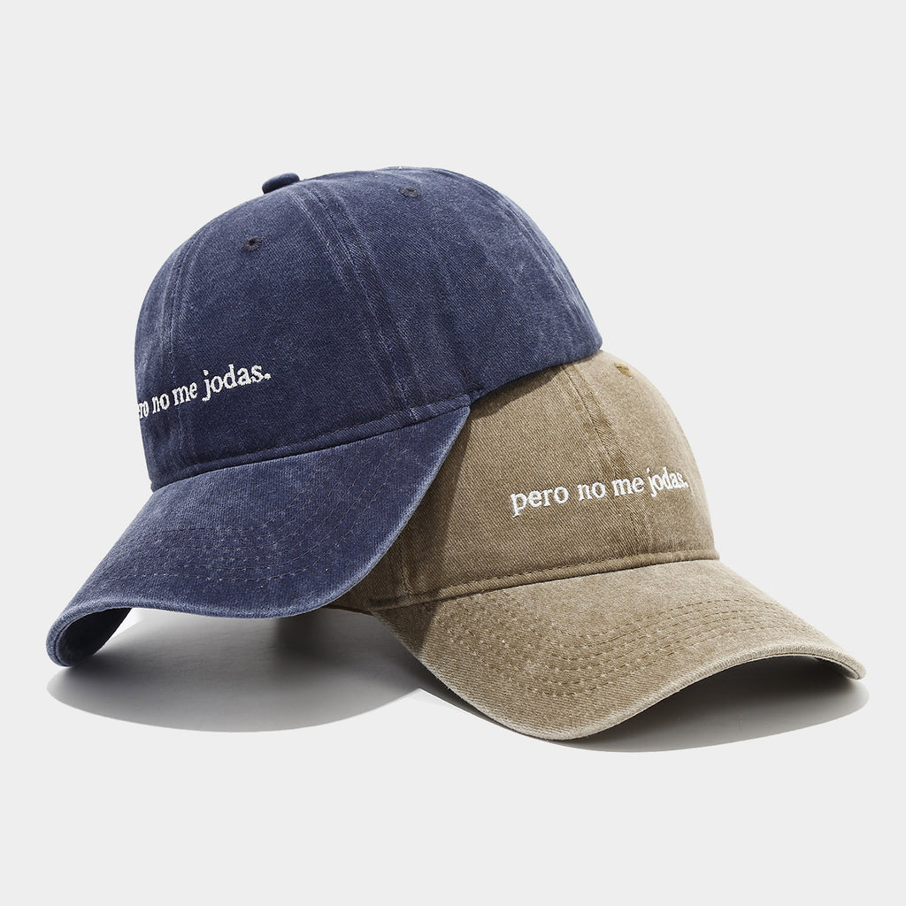 Pero No Me Jodas Vintage Washed Baseball Cap – Embroidered Dad Hat for Men & Women | Byerclub
