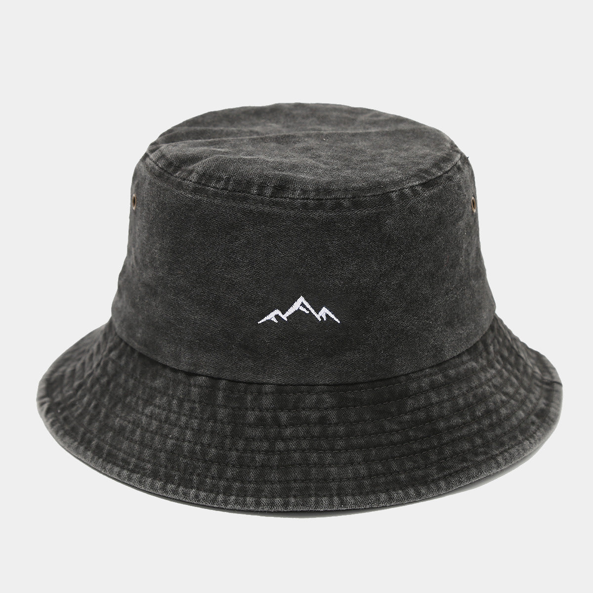 Washed Vintage Bucket Hat | Mountain Embroidery | 6 Colors | Byerclub