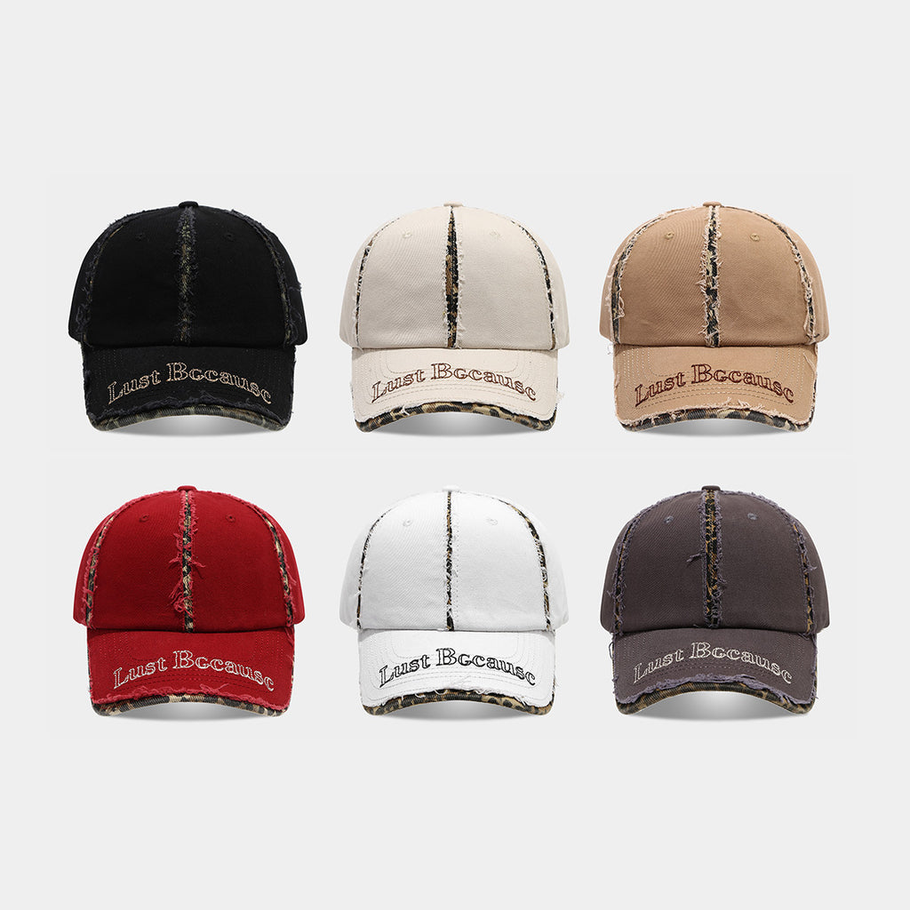 "Just Because" Distressed Baseball Cap | Vintage Frayed Streetwear Hat | Byerclub