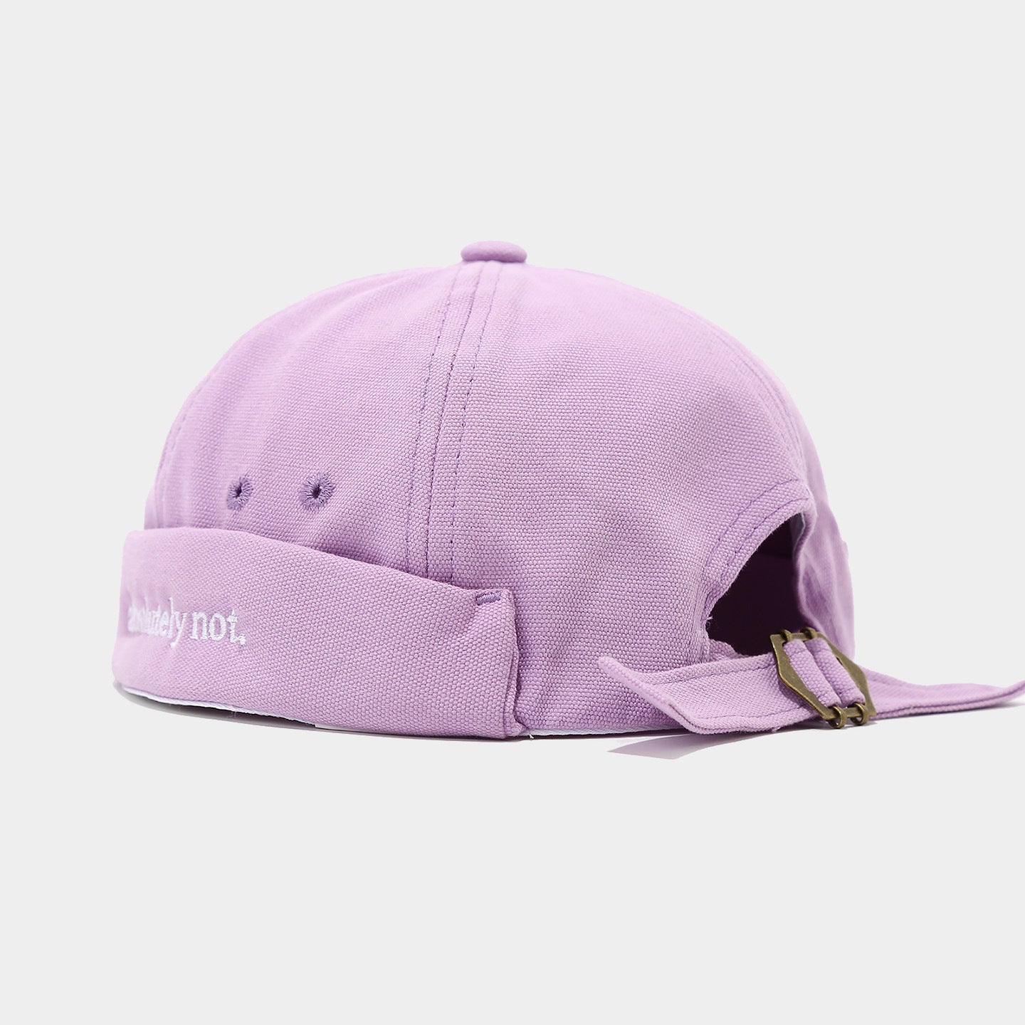 Absolutely Not Docker Cap | 6-Color Strapback Brimless Hat