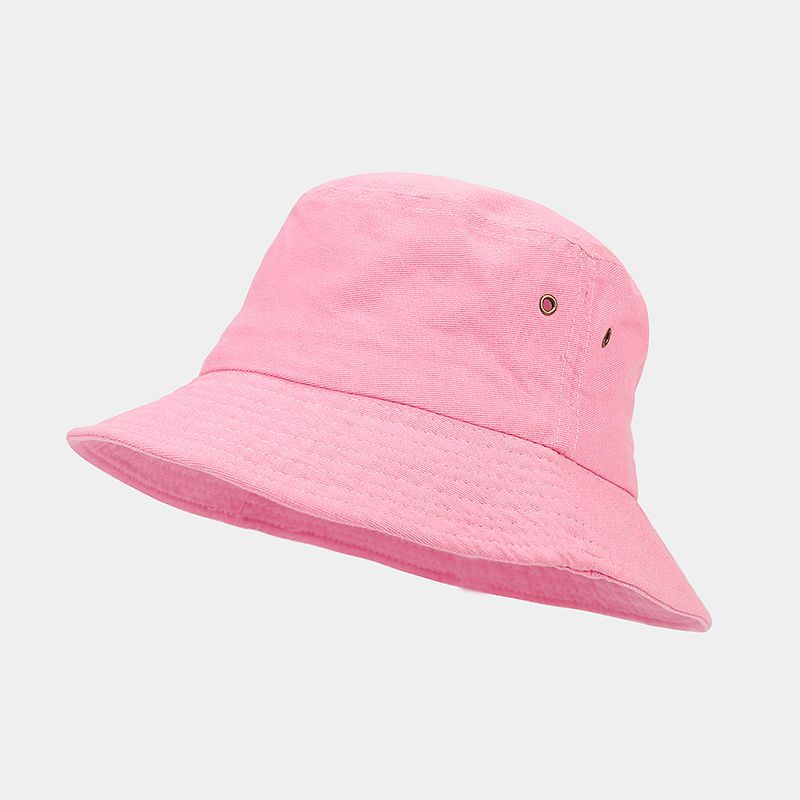Classic Solid Bucket Hat | Cotton Canvas Fisherman Cap | Minimalist Summer Sun Hat
