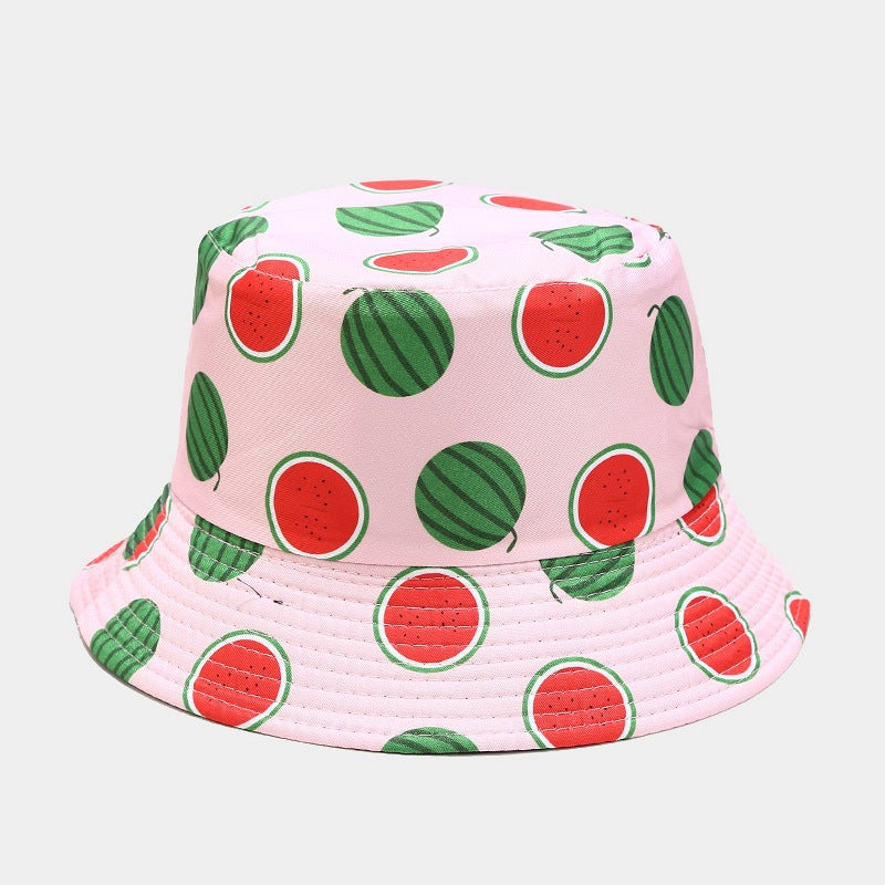 Fruit Print Bucket Hat | Cute Summer Fisherman Cap
