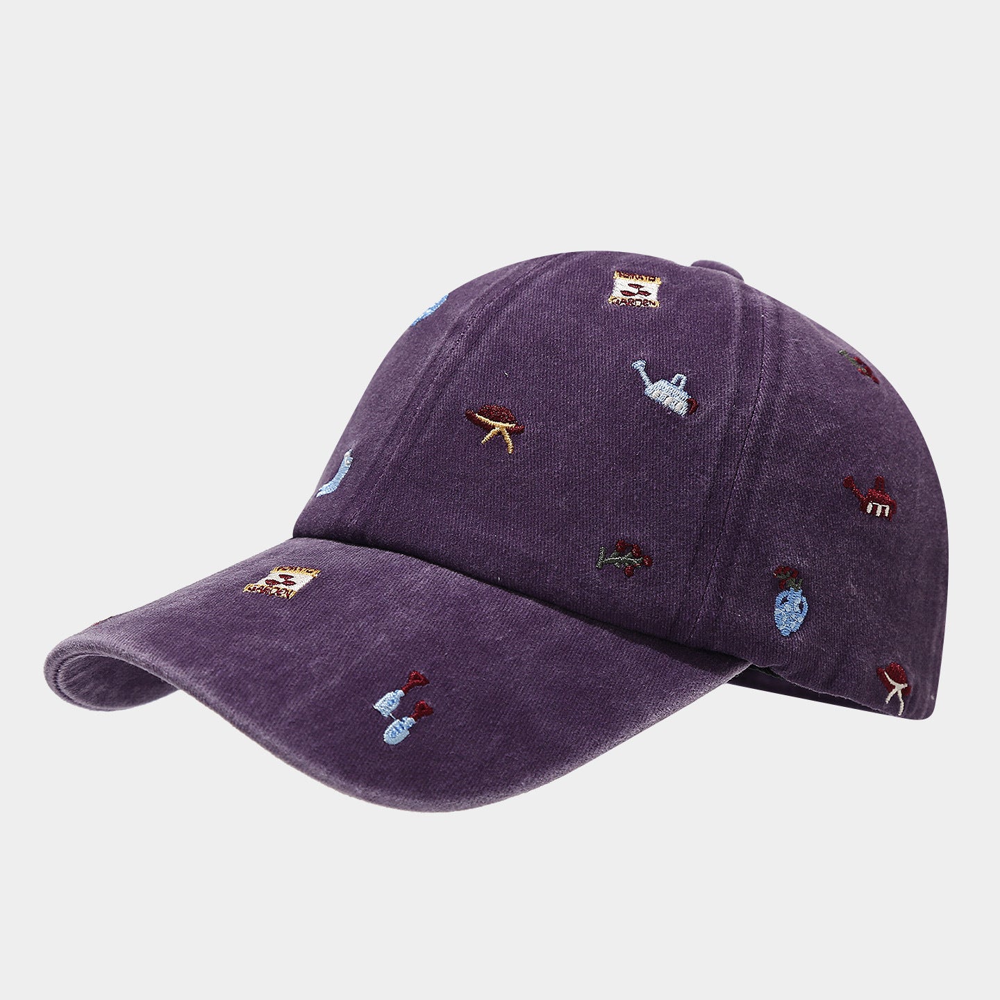Corduroy Camping Baseball Cap | Mini Embroidered Outdoor Hat | Byerclub