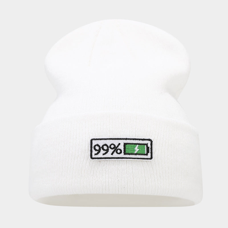 Low Battery Beanie | 1% Embroidered Knit Cap