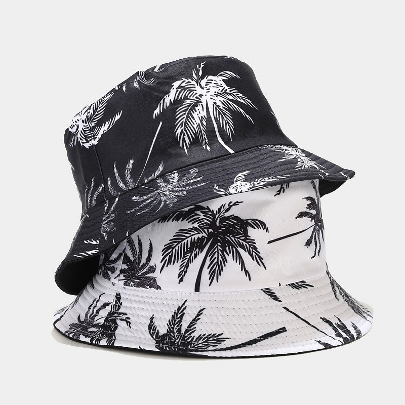 Palm Tree Bucket Hat | 3-Color Tropical Fisherman Cap