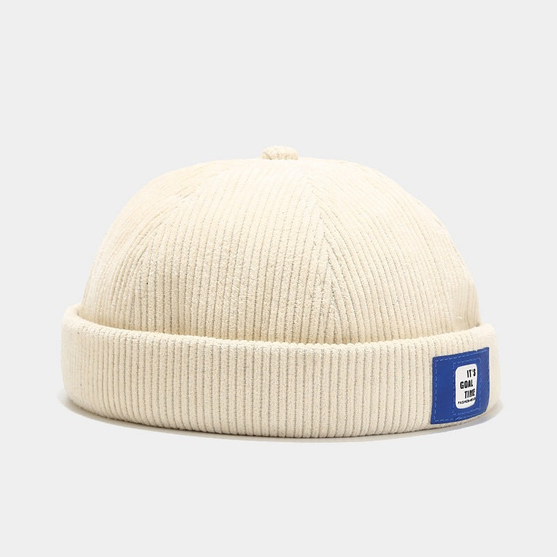 Vintage Corduroy Caps & Cuffed Beanies - Adjustable & Stylish Headwear for All Seasons
