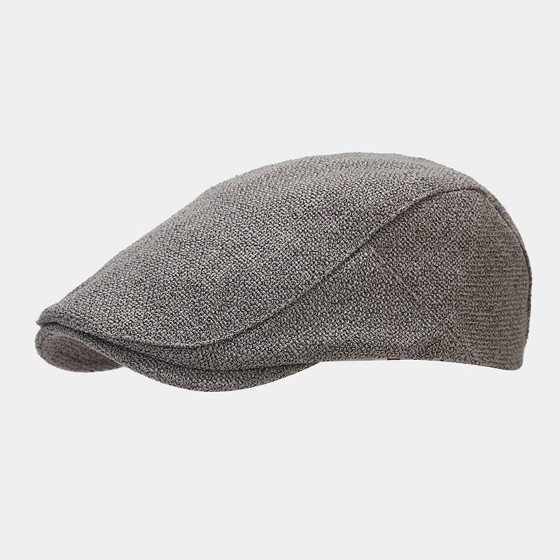 Linen Flat Cap | 5-Color Summer Ivy Hat