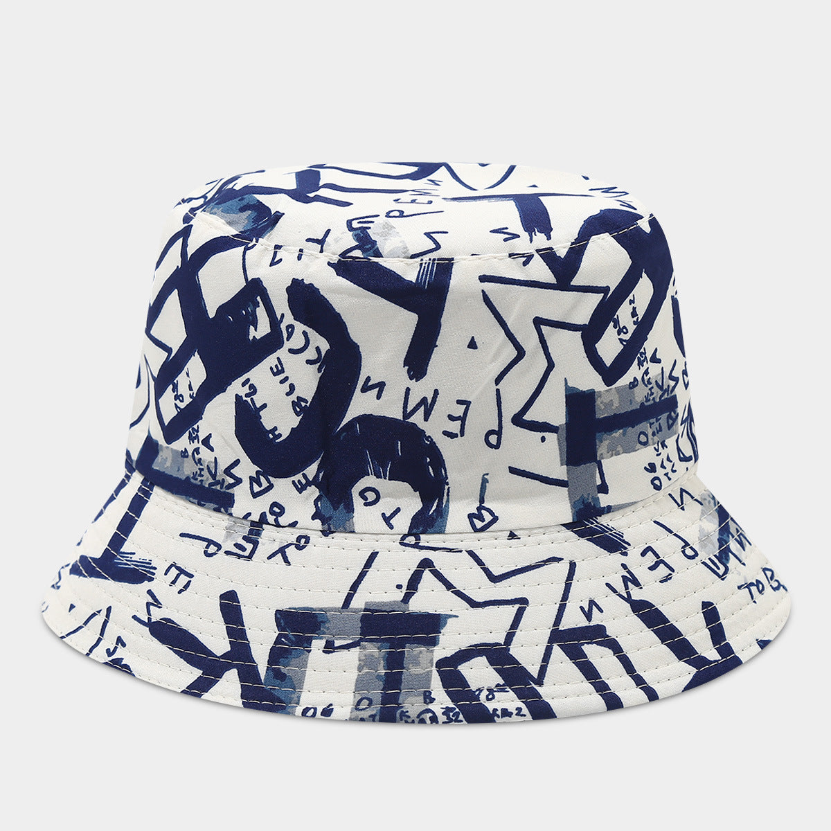 Graffiti Print Bucket Hat | Street Art Fisherman Cap