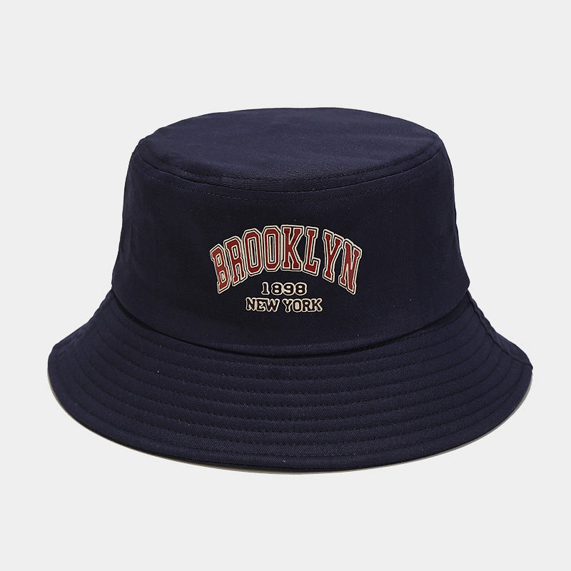 Brooklyn Embroidered Bucket Hat | 6-Color Classic Fisherman Cap
