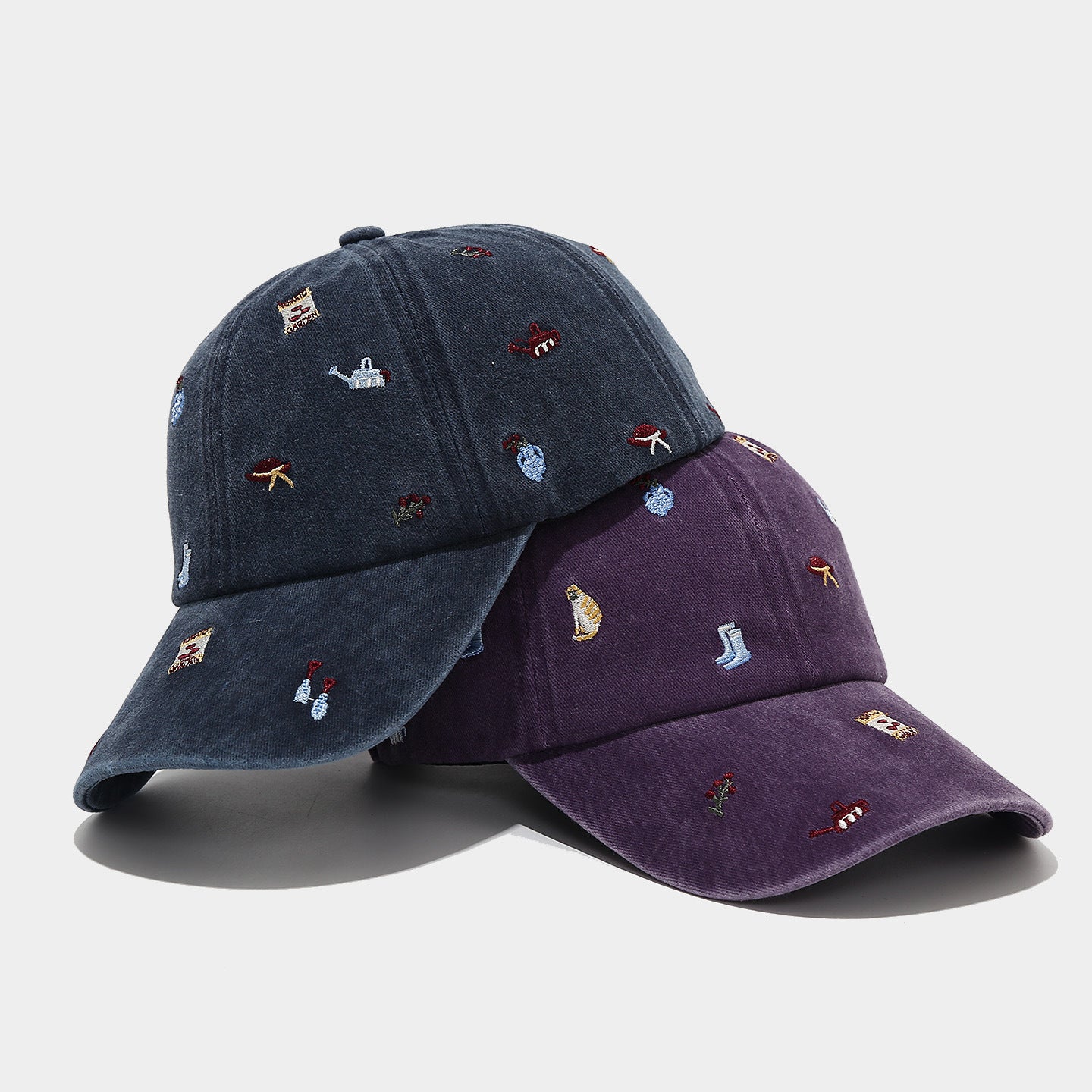 Corduroy Camping Baseball Cap | Mini Embroidered Outdoor Hat | Byerclub