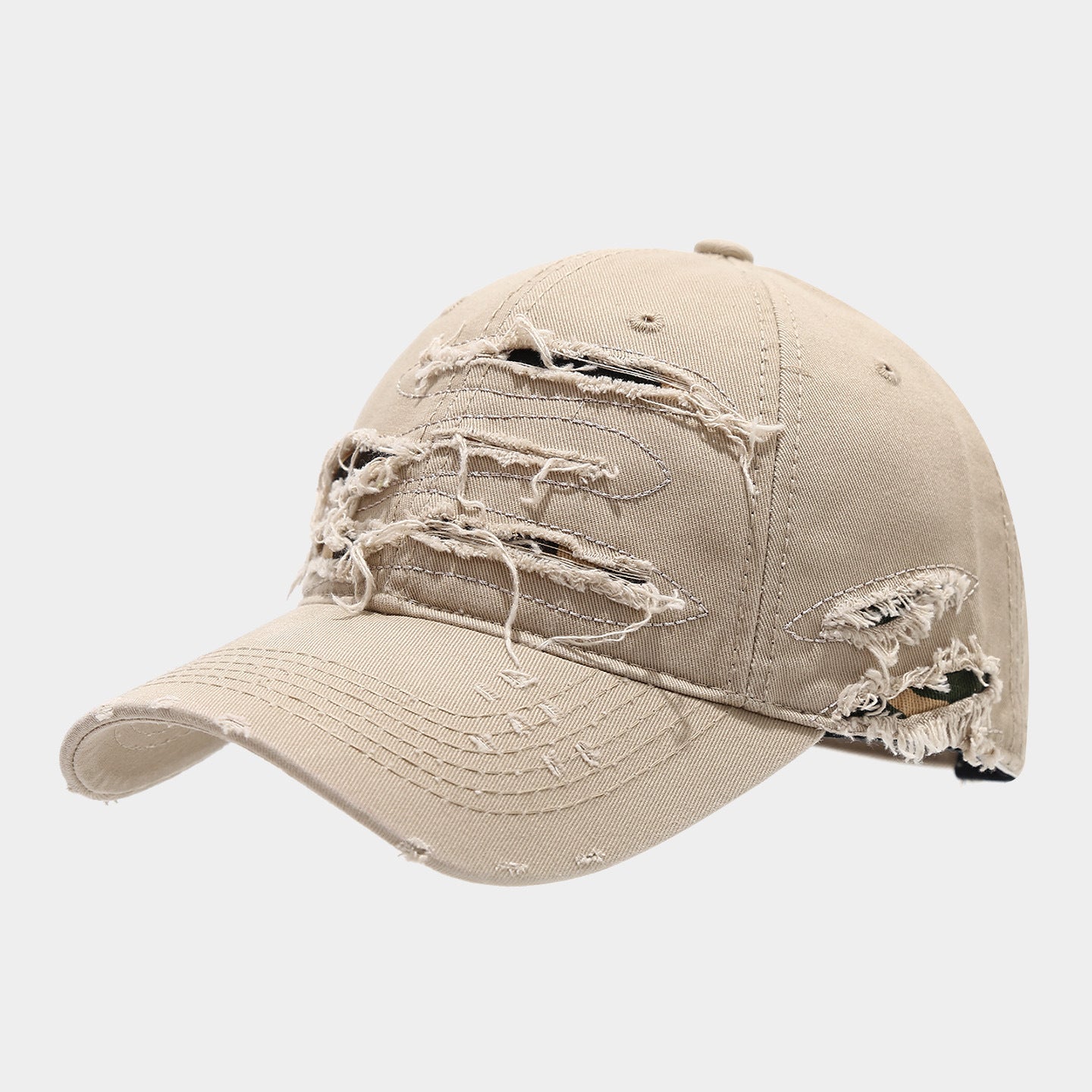 Heavy Distressed Ripped Baseball Cap | Vintage Worn Streetwear Hat | Byerclub