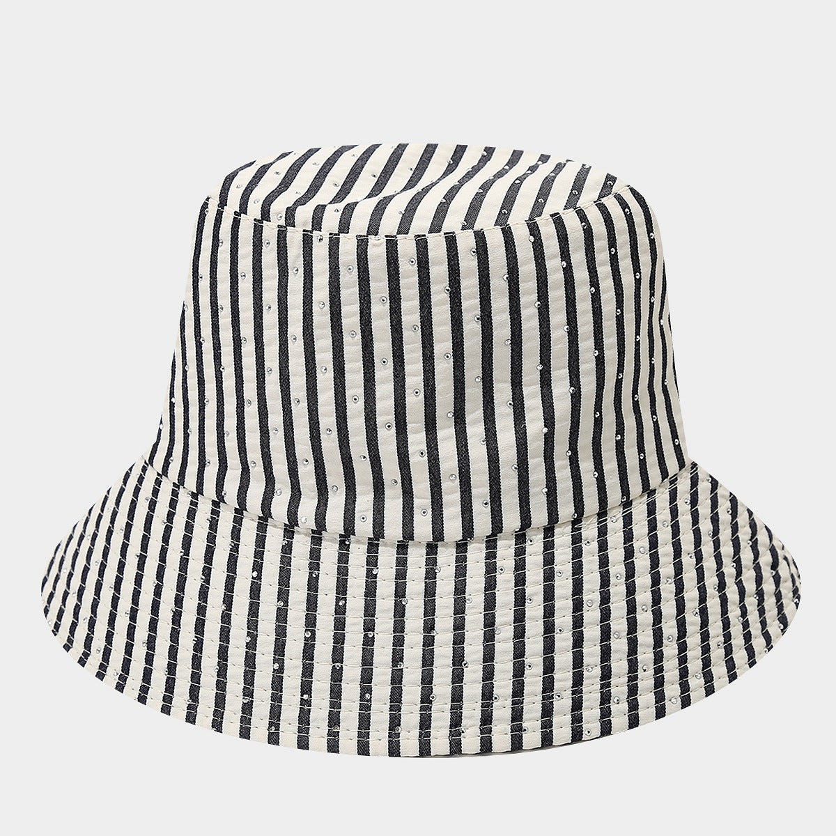 Striped Mesh Bucket Hat | Breathable Summer Fisherman Cap