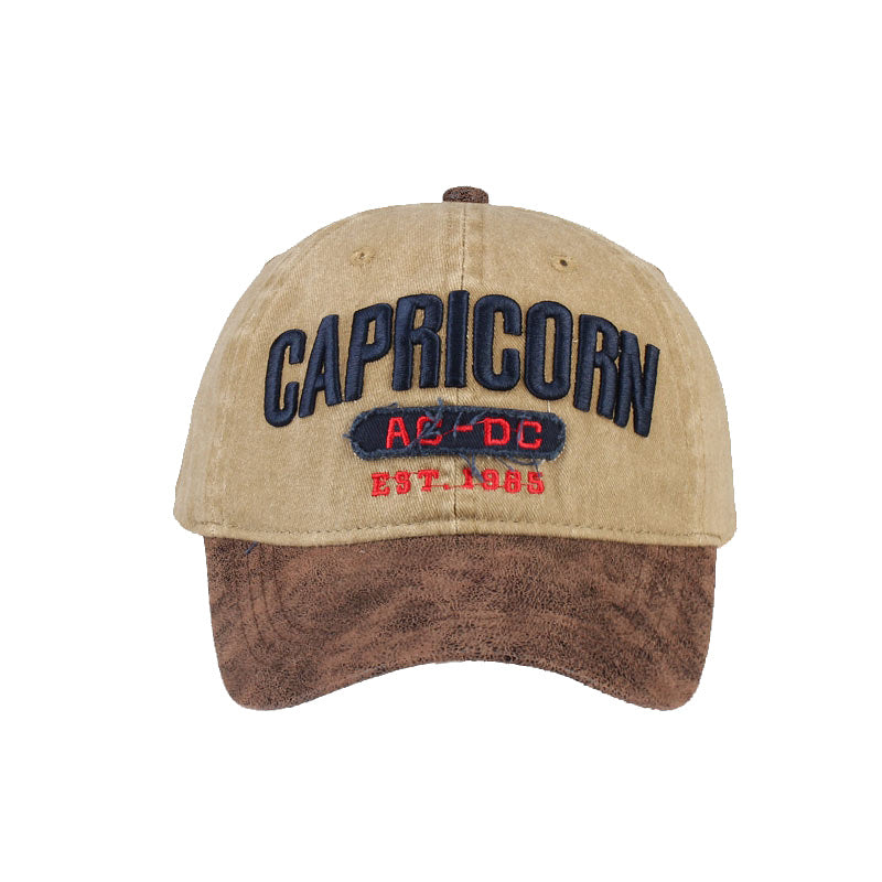 Vintage Washed Baseball Cap | 4-Color Embroidered Trucker Hat
