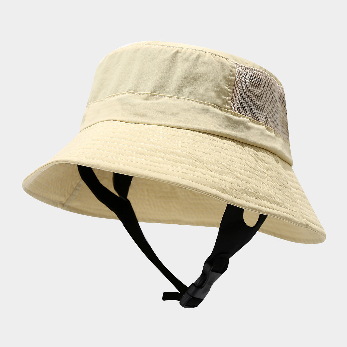 Packable Mesh Bucket Hat | Foldable Outdoor Sun Cap with Chin Strap | Byerclub