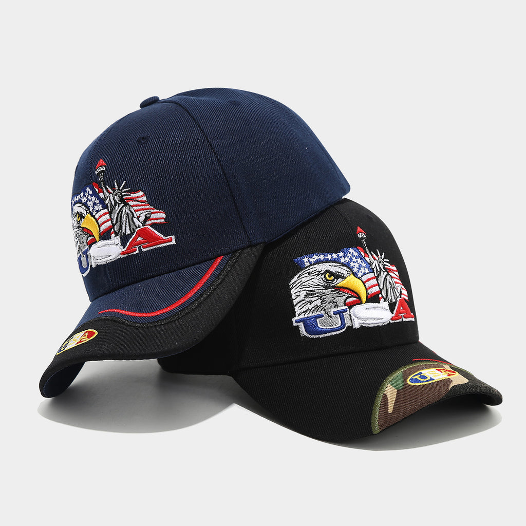 USA Eagle Embroidered Baseball Cap | Patriotic Military Streetwear Hat | Byerclub