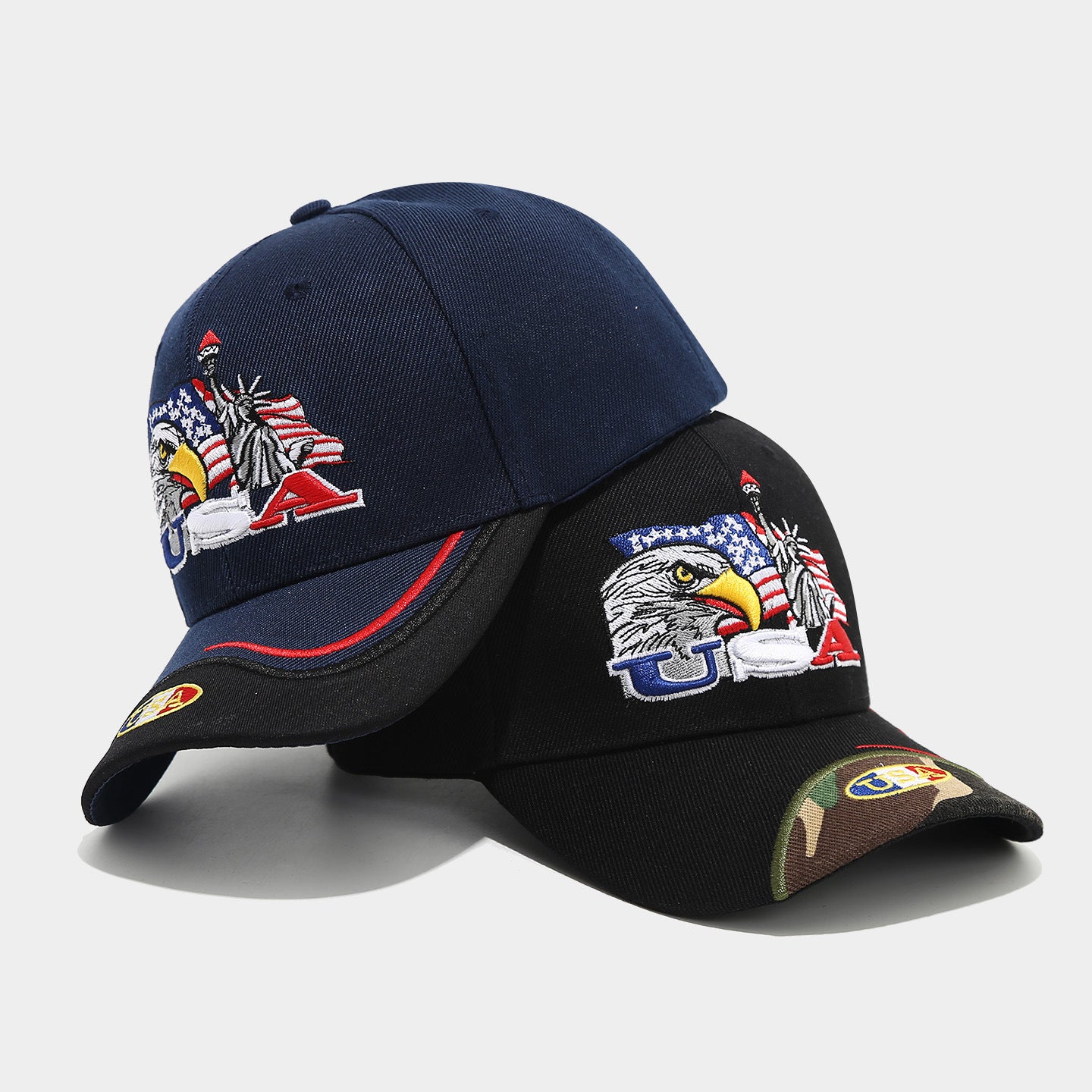 USA Eagle Embroidered Baseball Cap | Patriotic Military Streetwear Hat | Byerclub
