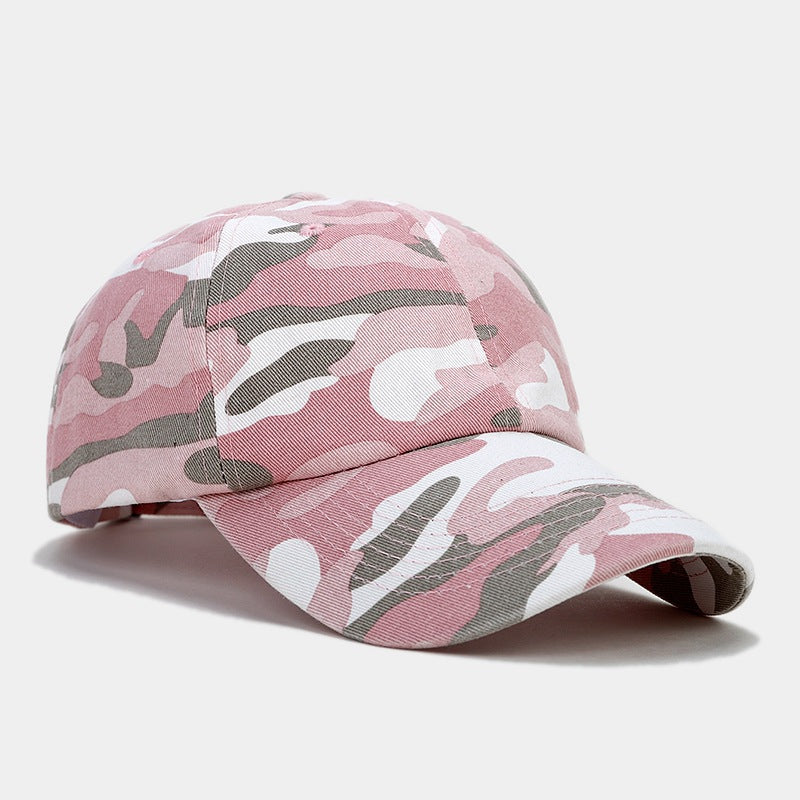 Vintage Camo Baseball Cap | Washed Tactical Dad Hat | Military Streetwear Camouflage Cap
