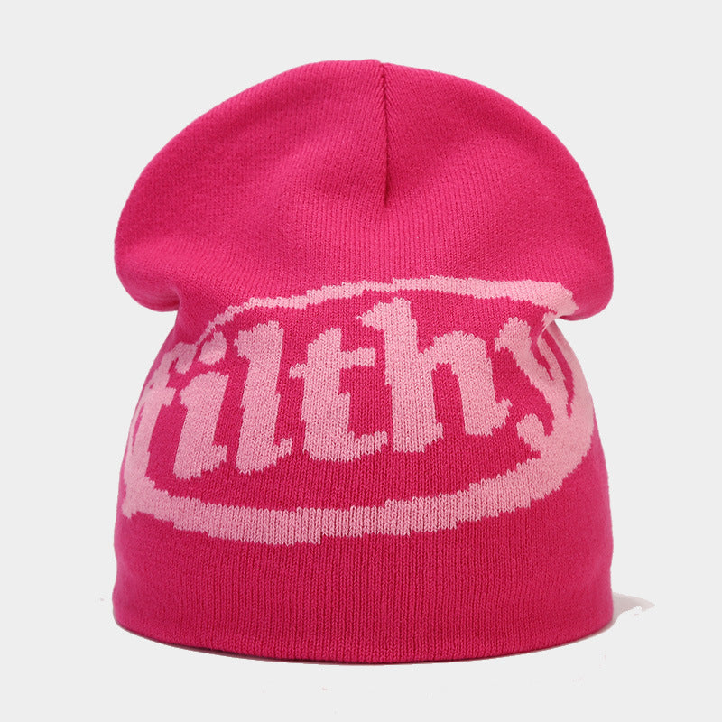 Filthy Beanie | 6-Color Bold Letter Knit Cap