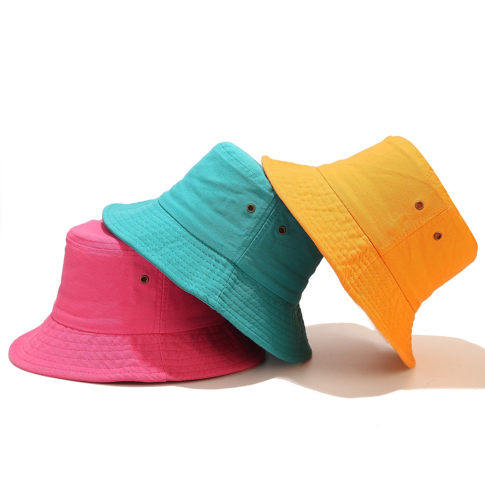 Classic Solid Bucket Hat | Cotton Canvas Fisherman Cap | Minimalist Summer Sun Hat