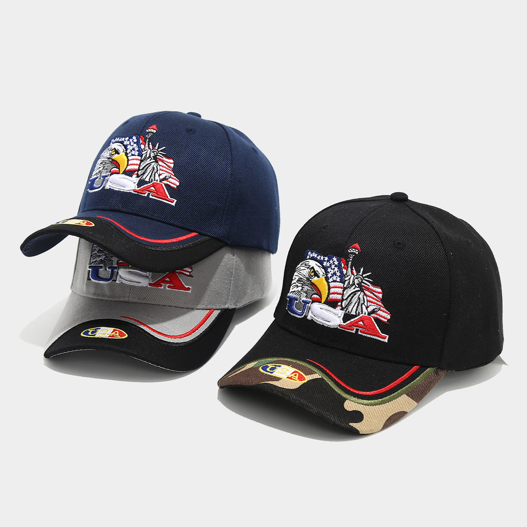 USA Eagle Embroidered Baseball Cap | Patriotic Military Streetwear Hat | Byerclub