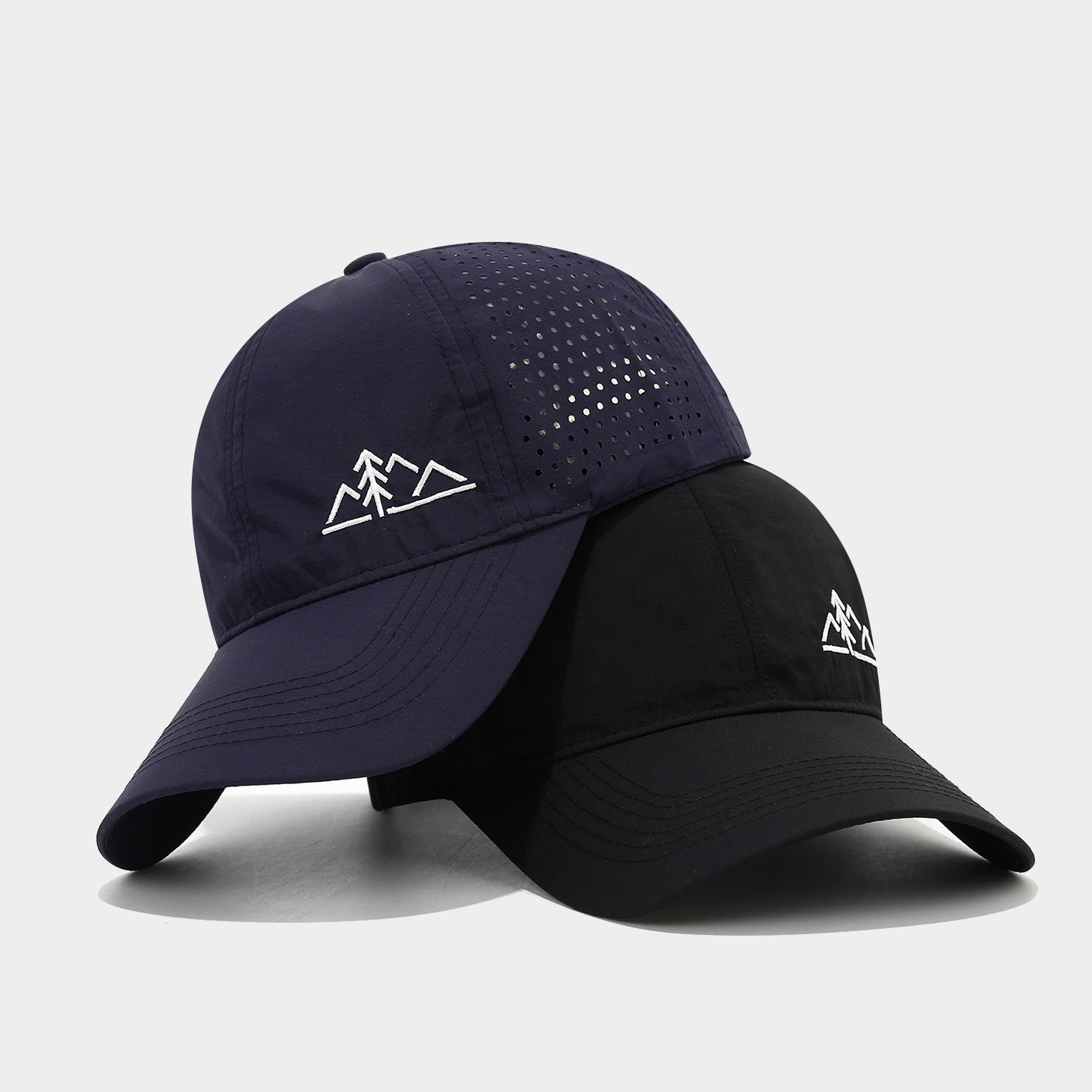 Quick-Dry Perforated Baseball Cap | Mountain Embroidery Outdoor Hat | Byerclub