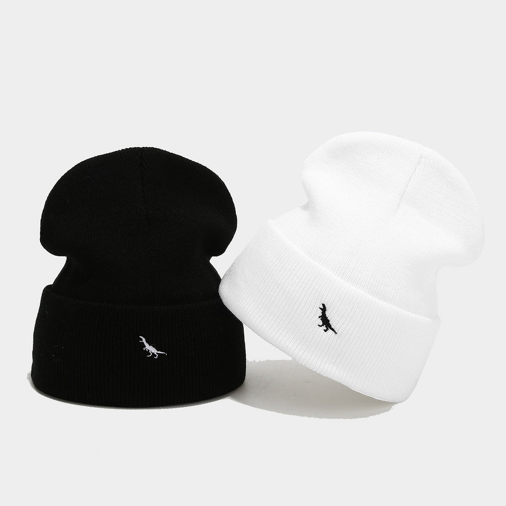 Dino Beanie | 2-Color Minimalist Knit Cap