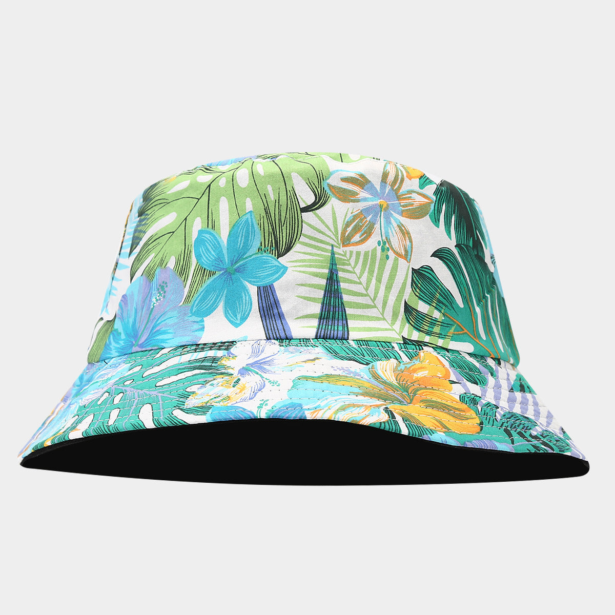 Floral Bucket Hat Collection | 9-Color Tropical Print Fisherman Cap