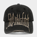 Vintage Washed Graffiti Baseball Cap | Distressed Embroidered Streetwear Hat | Byerclub
