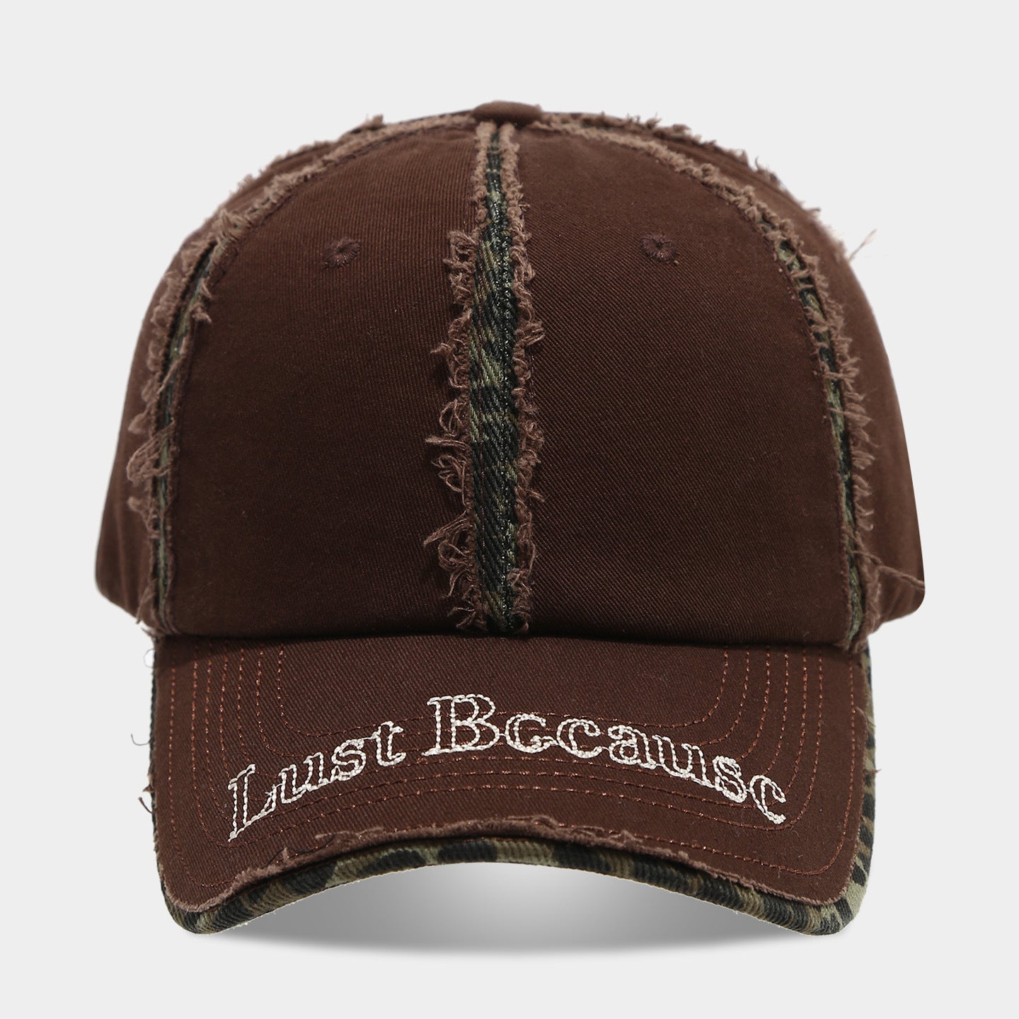 "Just Because" Distressed Baseball Cap | Vintage Frayed Streetwear Hat | Byerclub