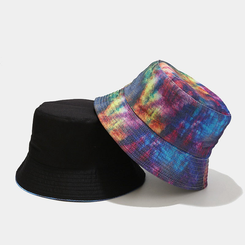 Byerclub Denim Graffiti Reversible Bucket Hat