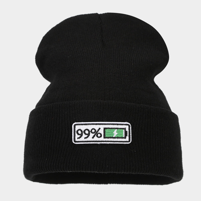 Low Battery Beanie | 1% Embroidered Knit Cap