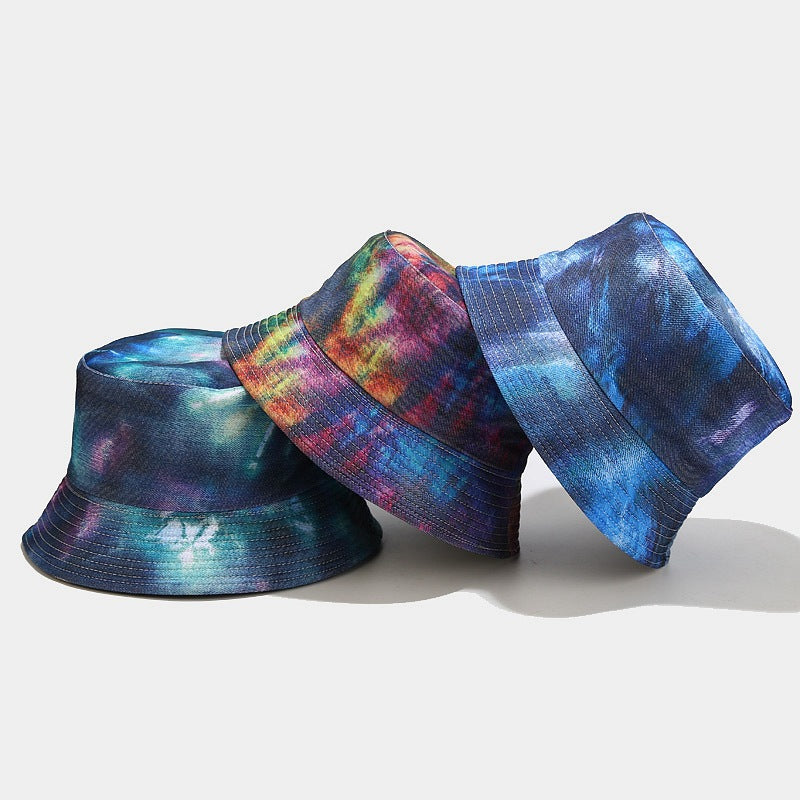 Byerclub Denim Graffiti Reversible Bucket Hat