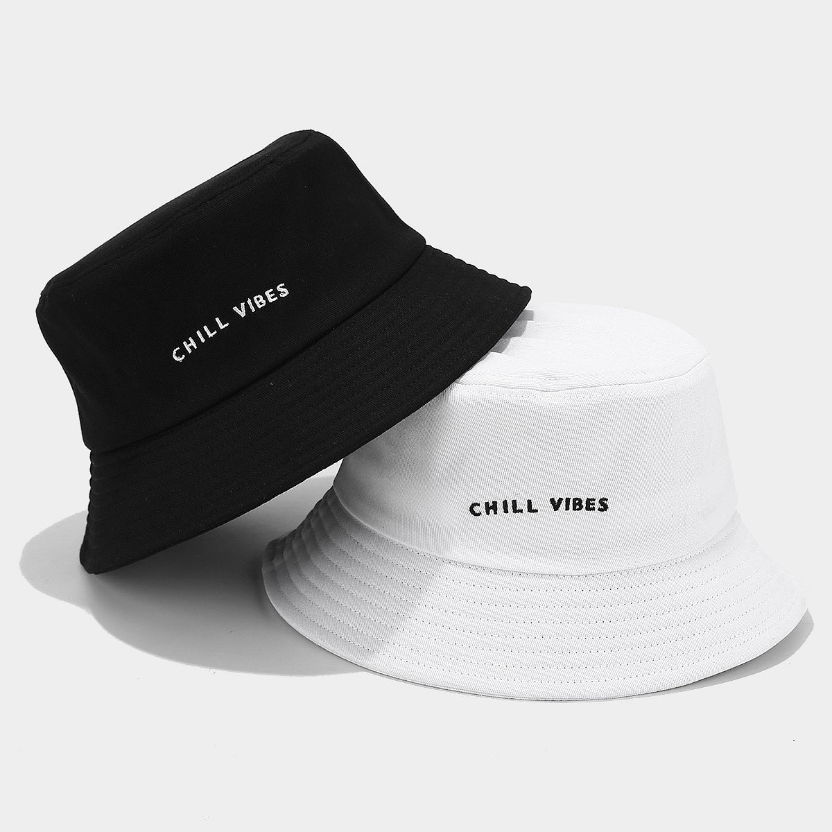 Chill Vibes Bucket Hat | 2-Color Minimalist Fisherman Cap