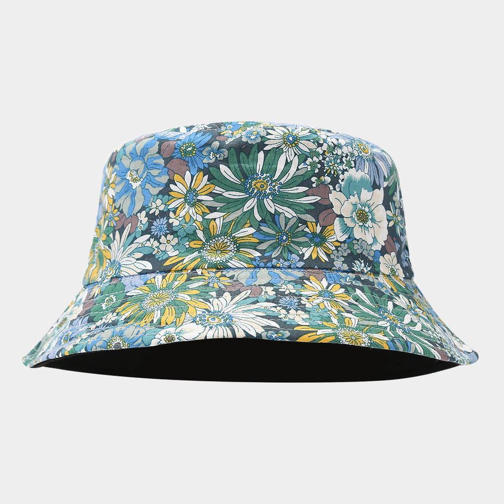 Floral Bucket Hat Collection | 9-Color Tropical Print Fisherman Cap