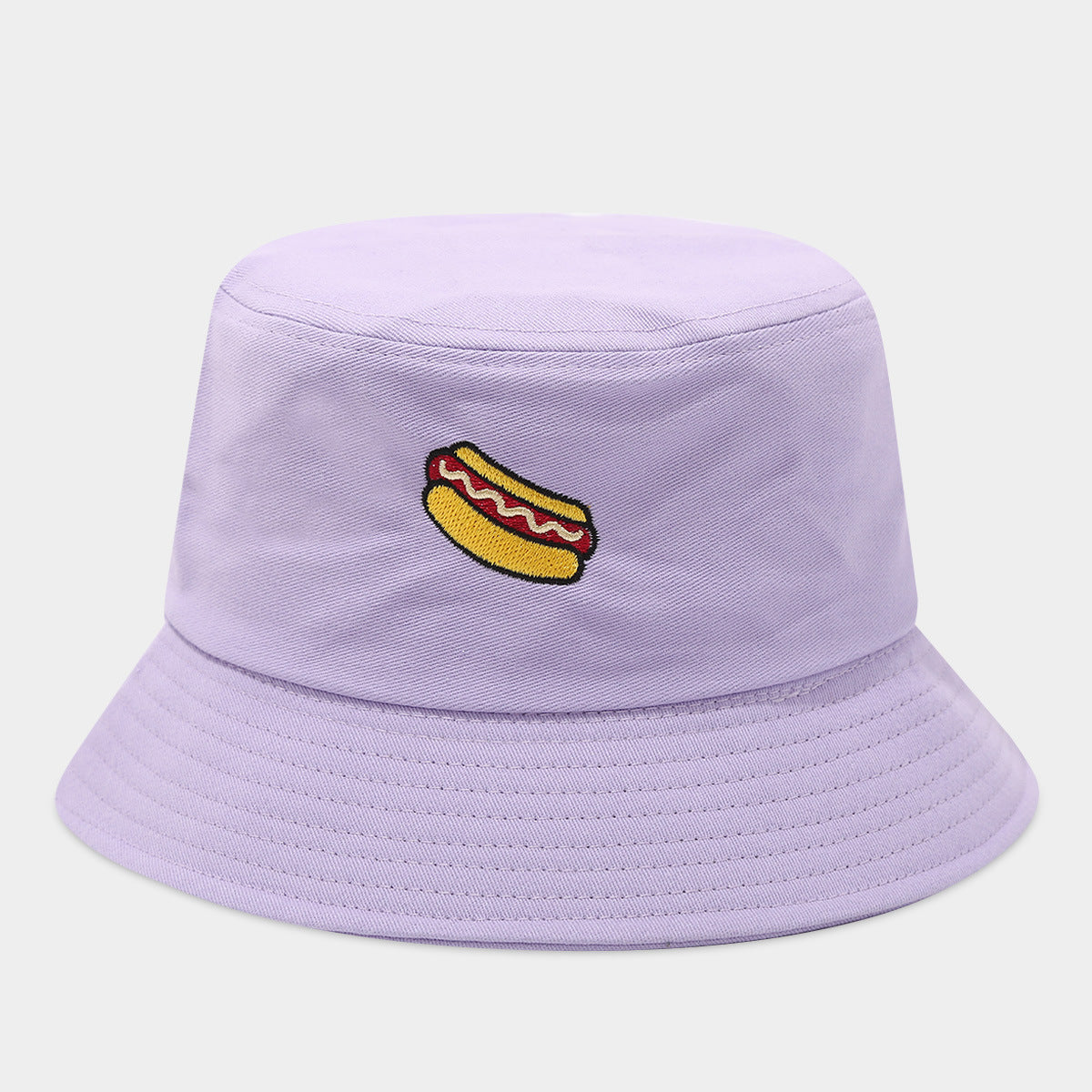 Hot Dog Bucket Hat | 5-Color Embroidered Fisherman Cap