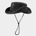 Washed Cross Bucket Hat | Vintage Cotton Fisherman Cap