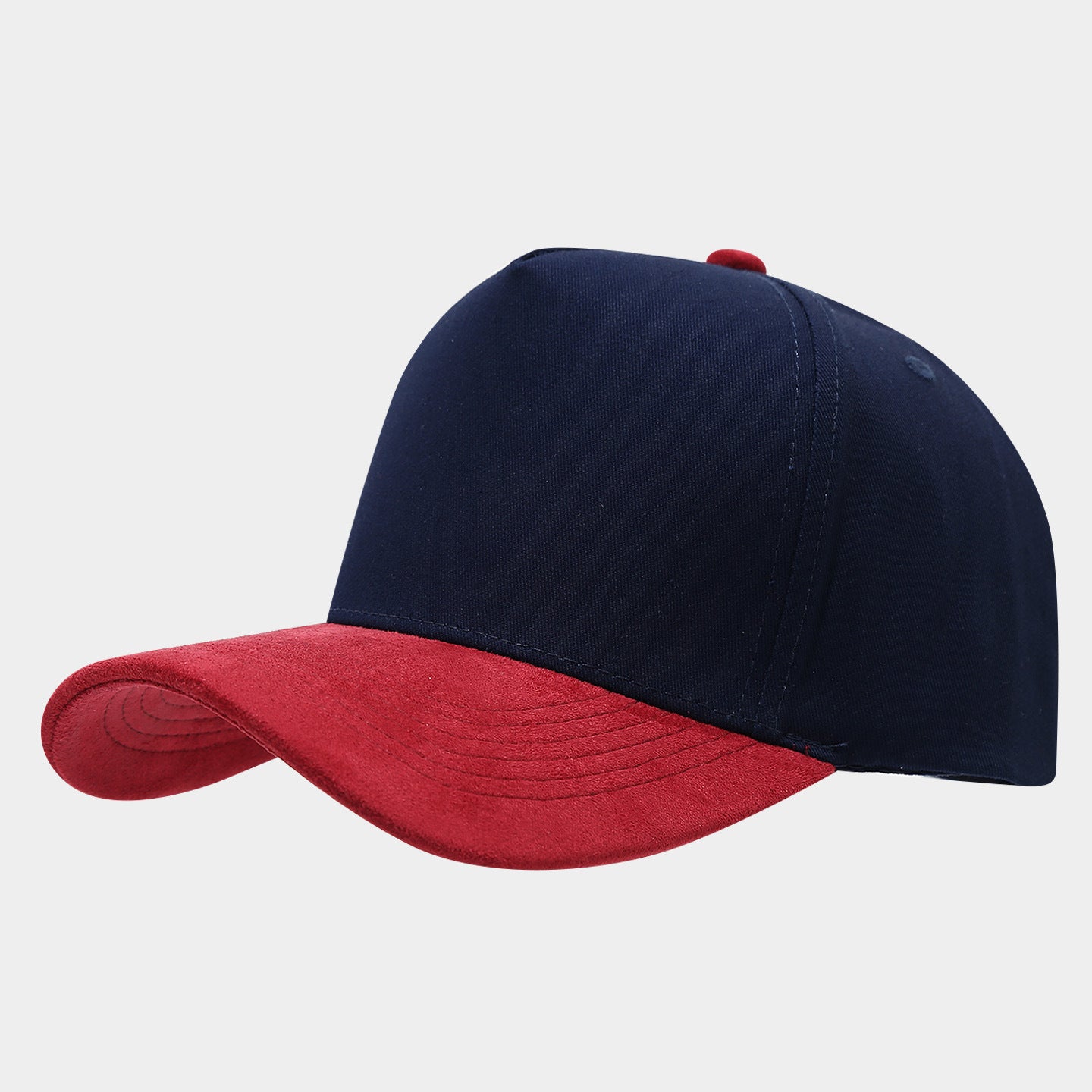 Vintage Two-Tone Baseball Cap – Cotton Suede Brim Dad Hat, 9 Color Combos | Byerclub