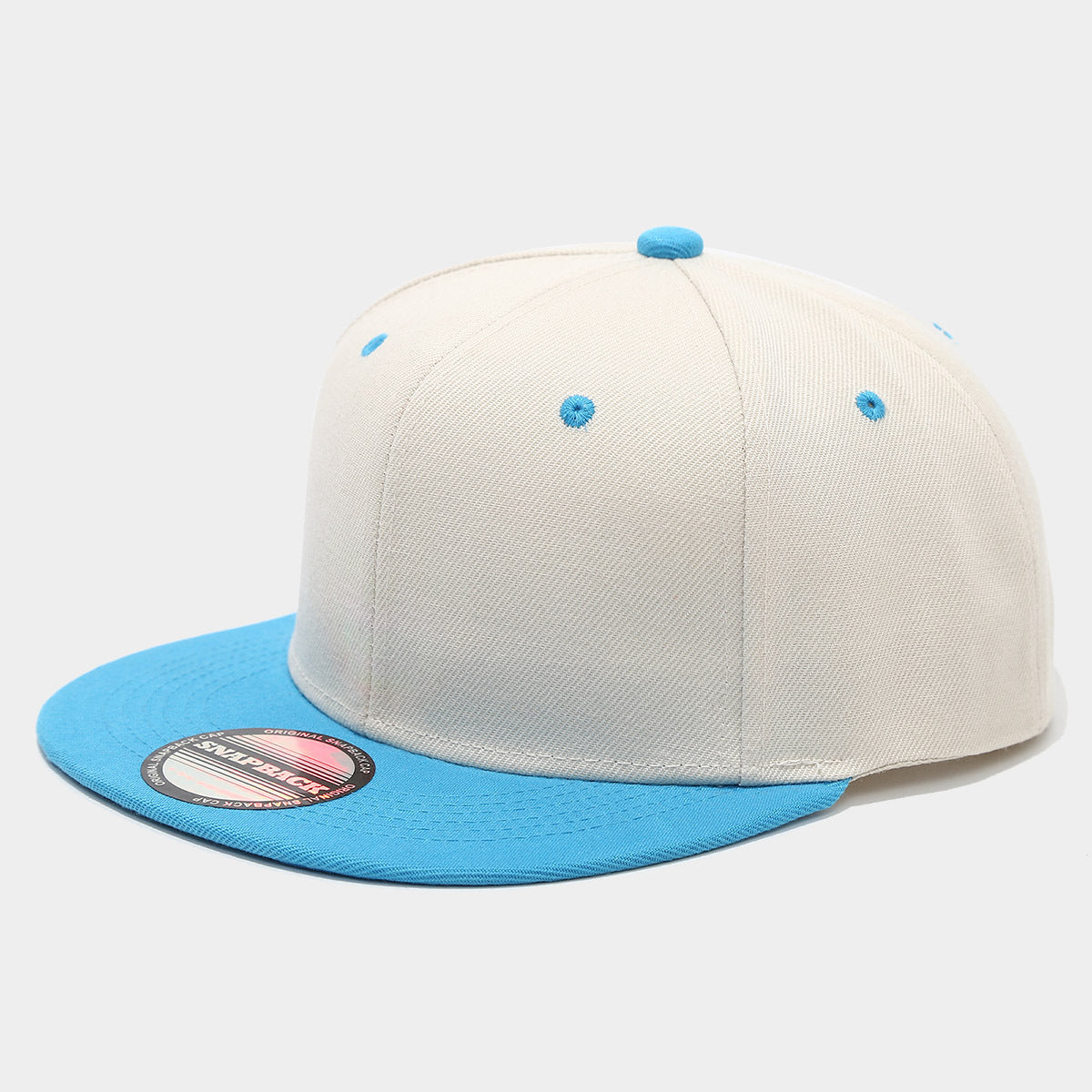Classic Color Block Snapback Cap | Flat Brim Baseball Hat | Byerclub | Customizable