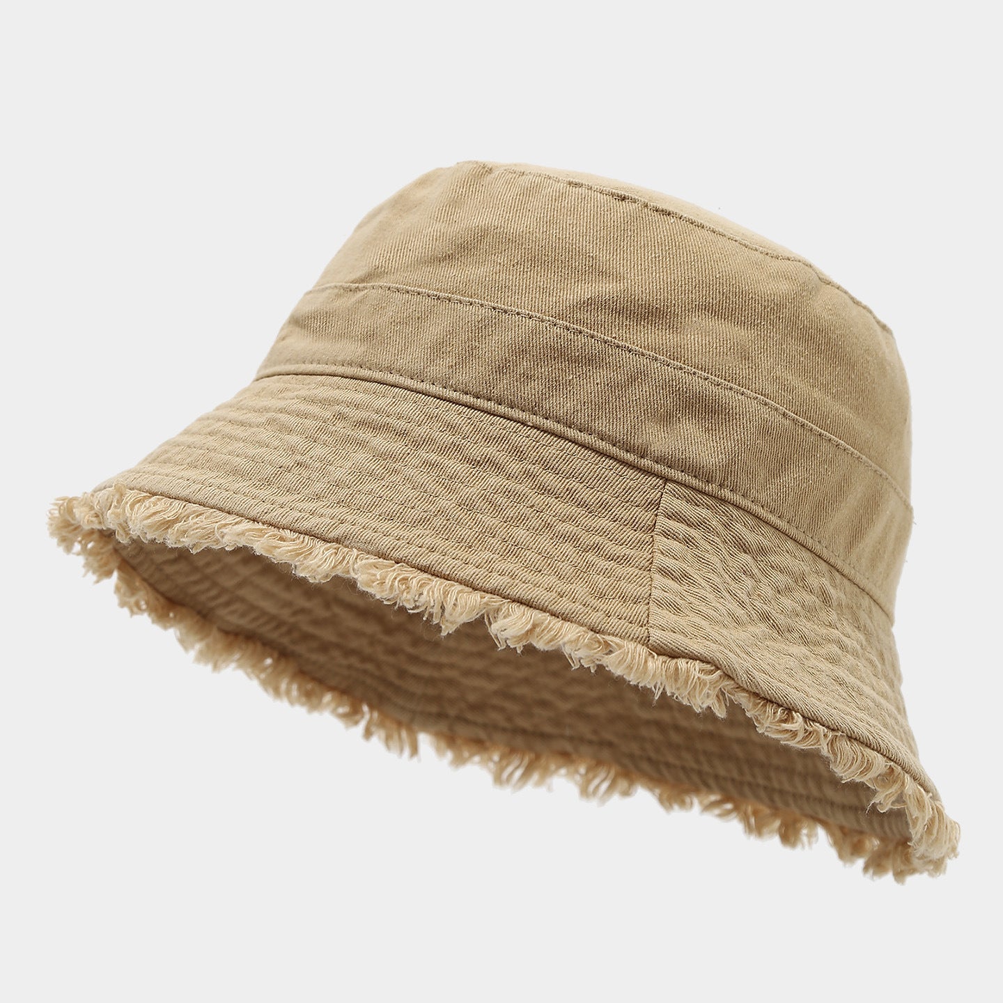 Distressed Frayed Bucket Hat | Washed Cotton Summer Cap | 4 Colors | Byerclub